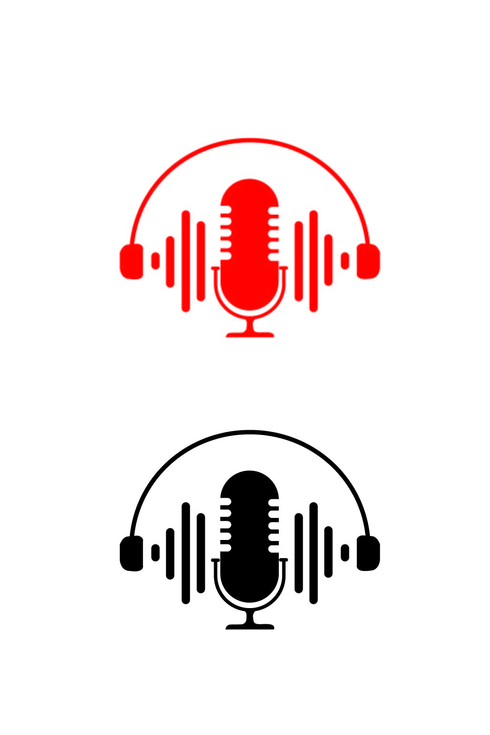 Prodcast logo in vector form pinterest preview image.