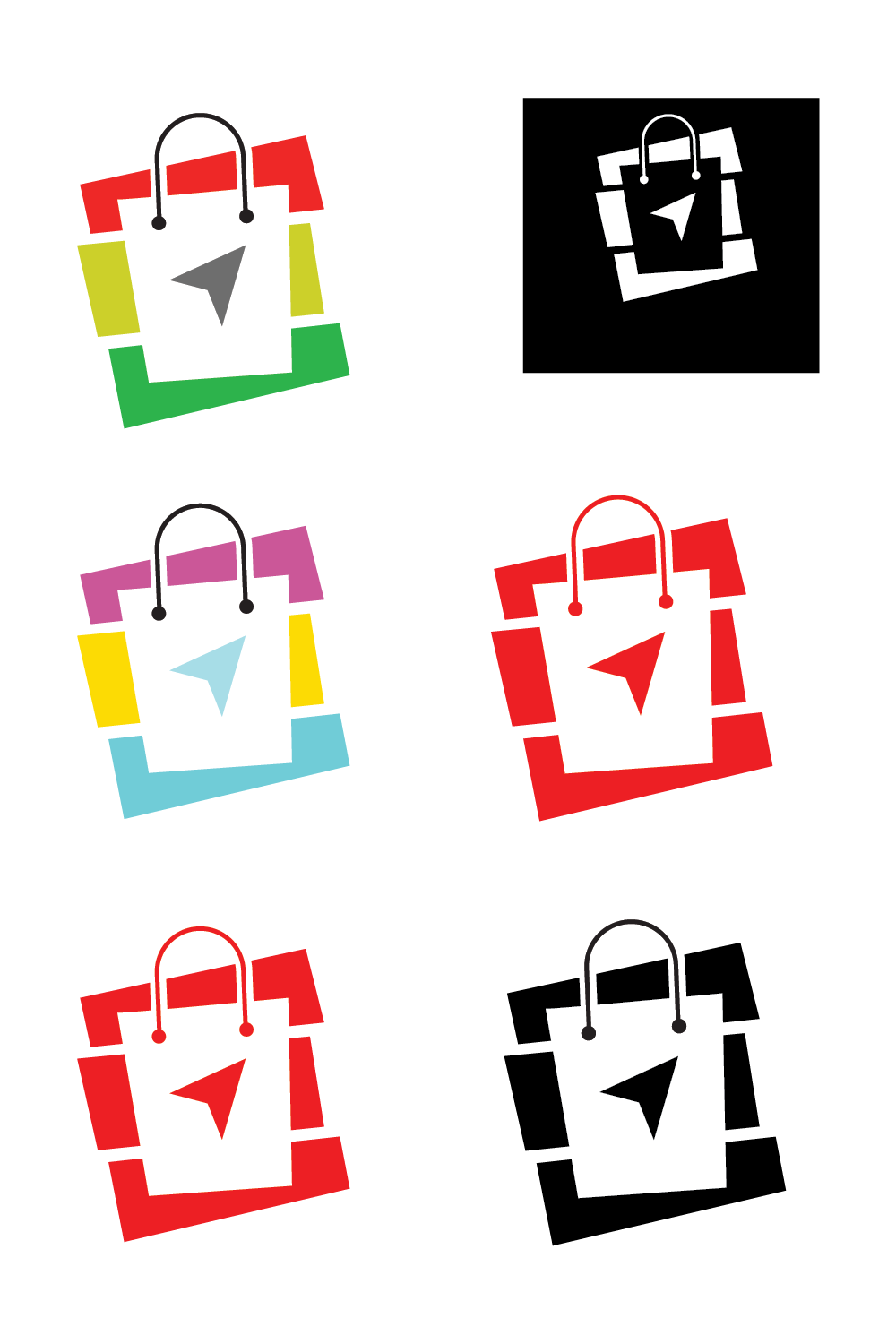 shopping logo pinterest preview image.