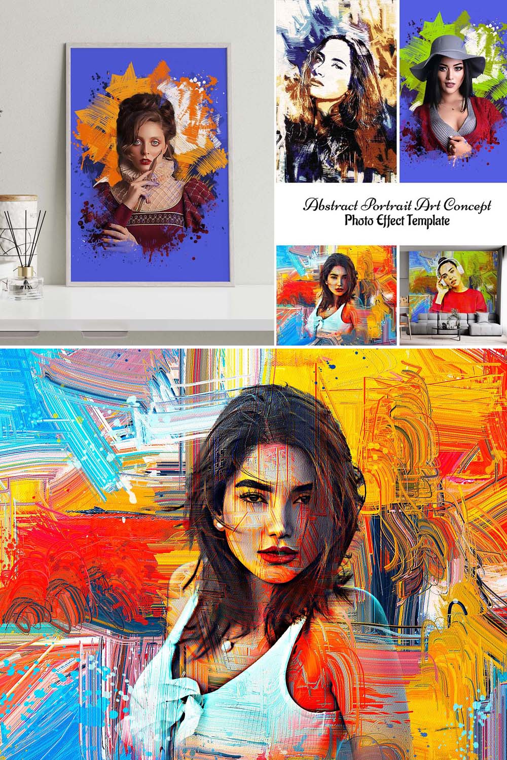 Abstract Portrait Art Concept Photos pinterest preview image.