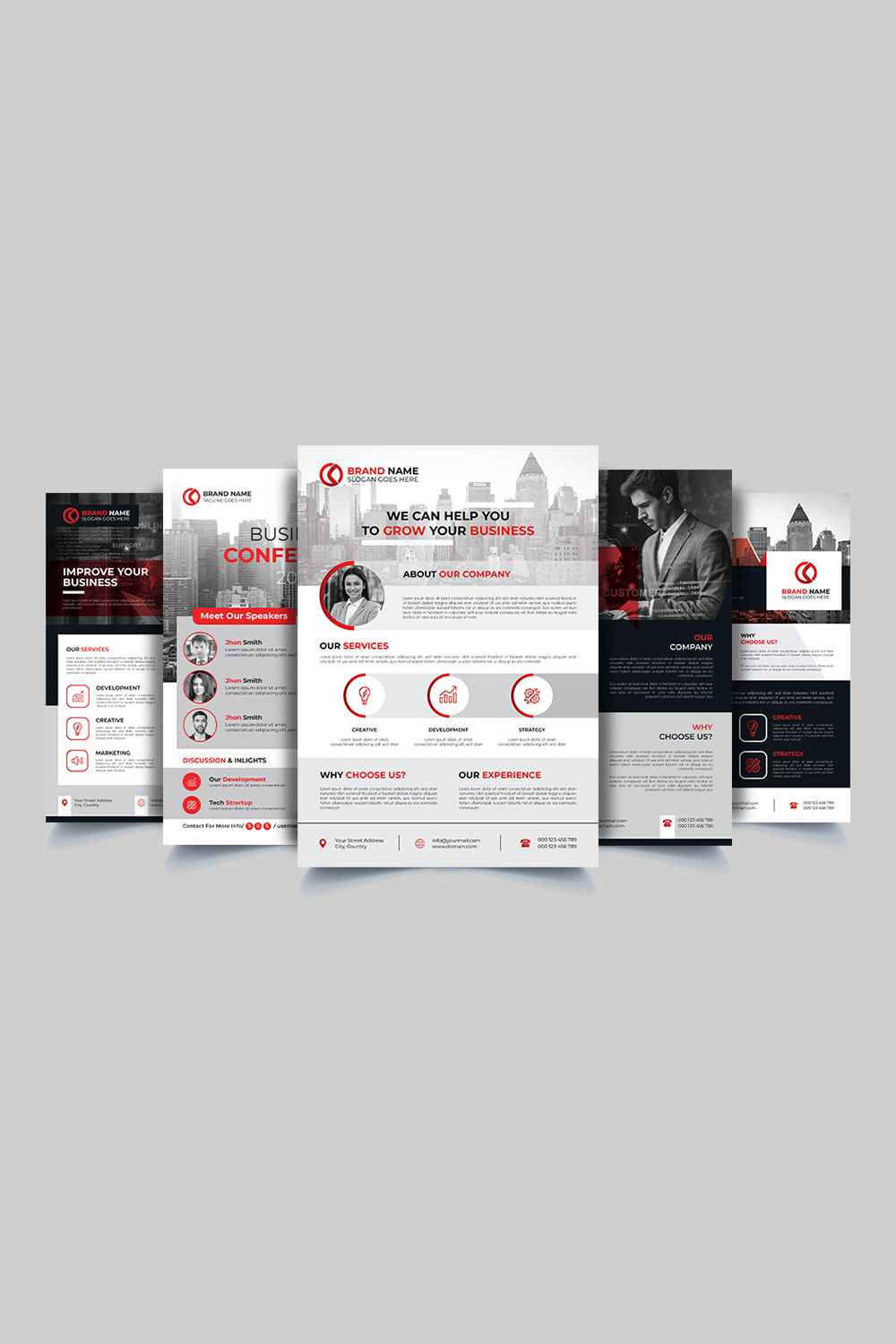 Professional And Creative Corporate Business flyer Template pinterest preview image.