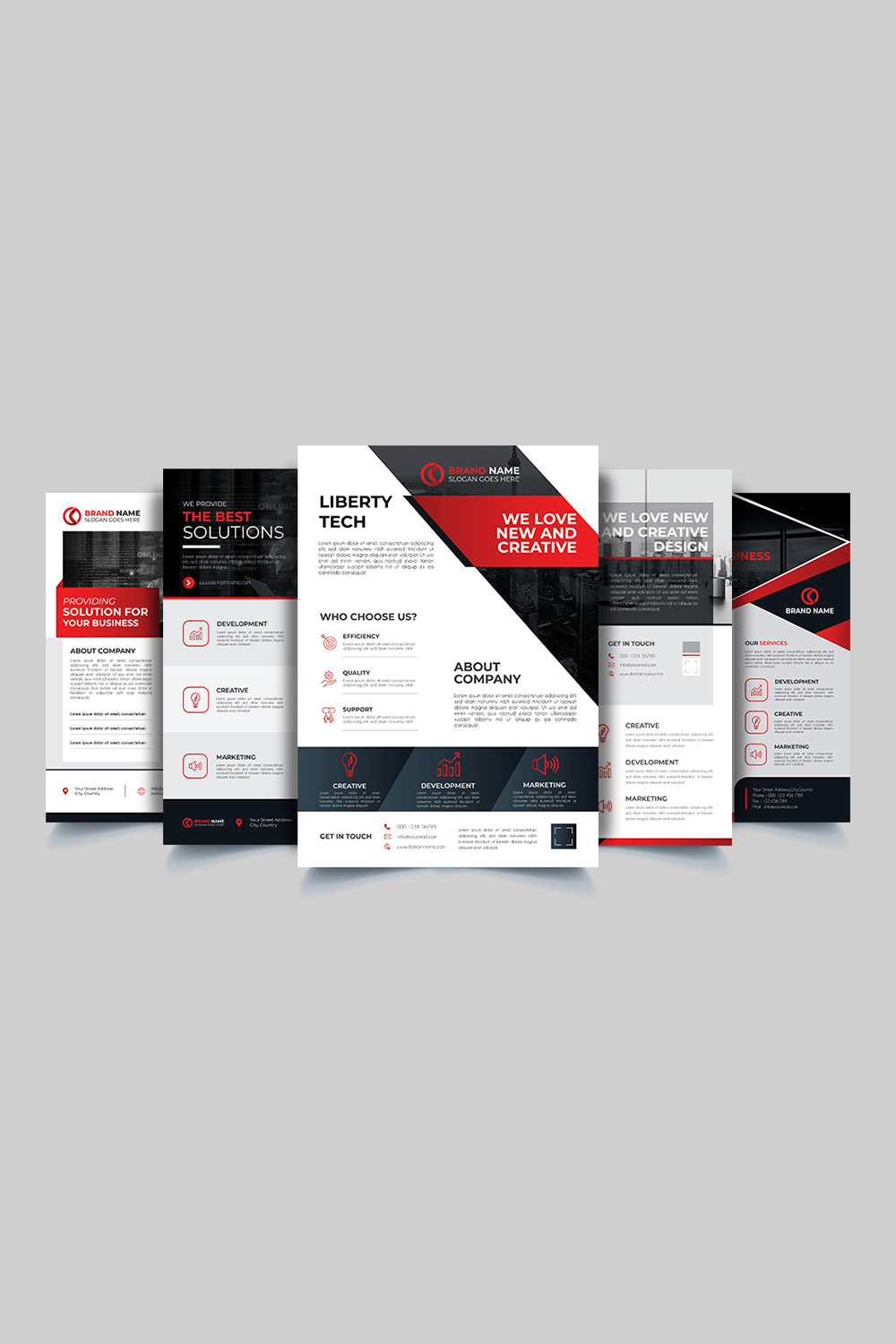 Professional And Creative Corporate Business flyer Template pinterest preview image.