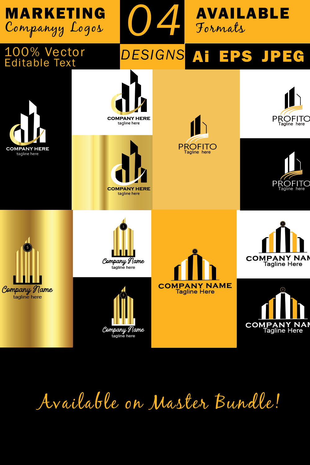 Marketing Company Logos for your Business or Brand pinterest preview image.