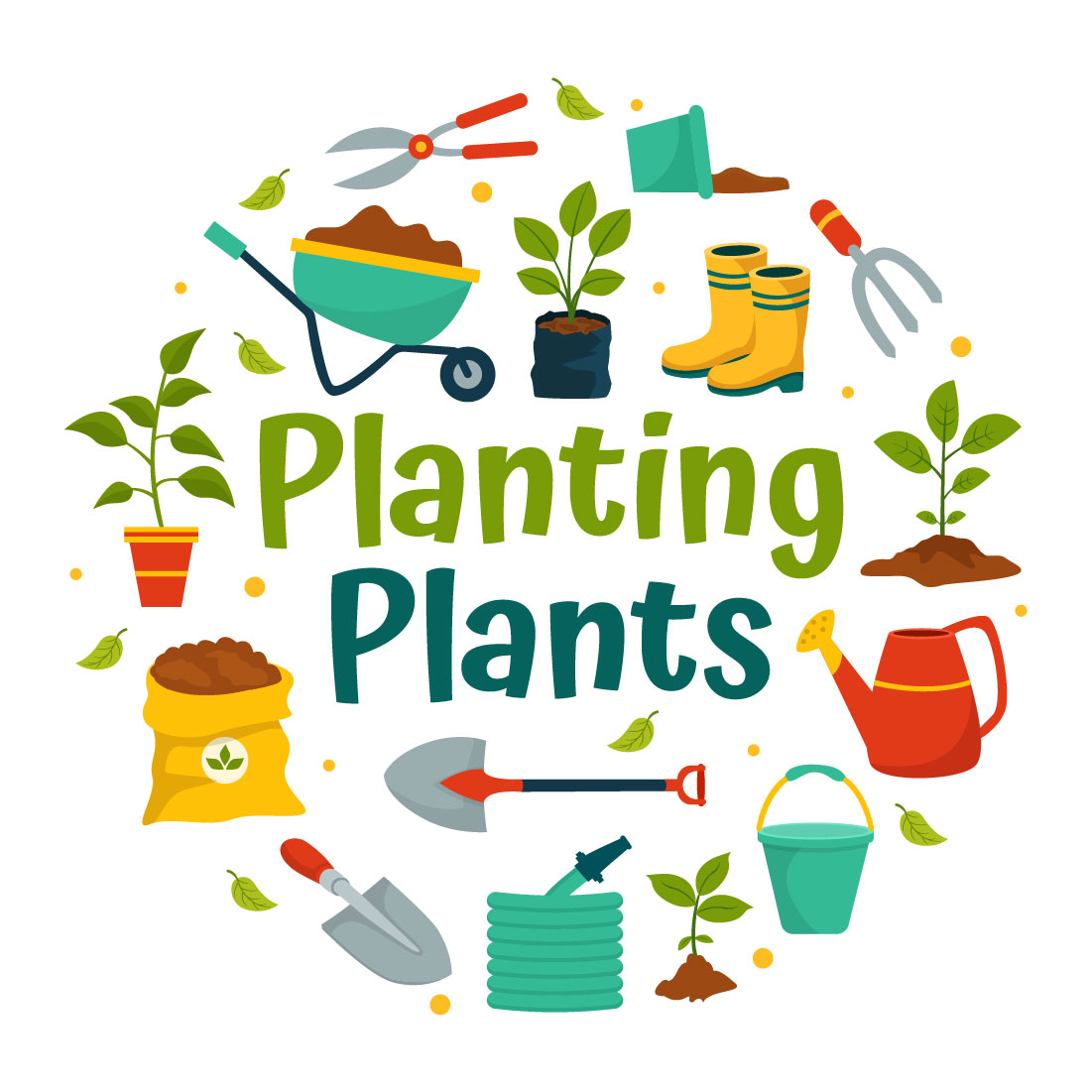 12 Planting Plants Illustration preview image.