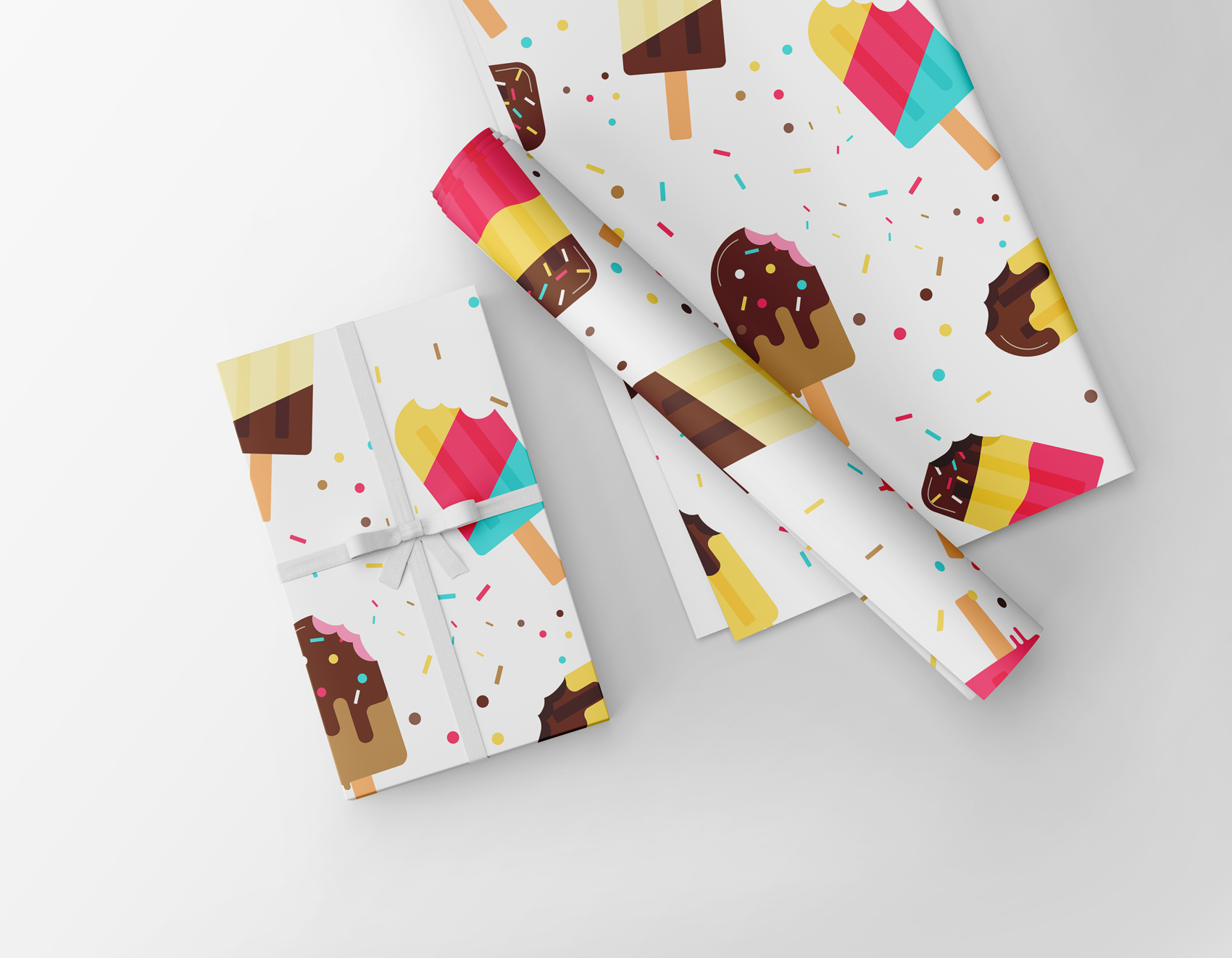 popsicle design on wrapping paper 185