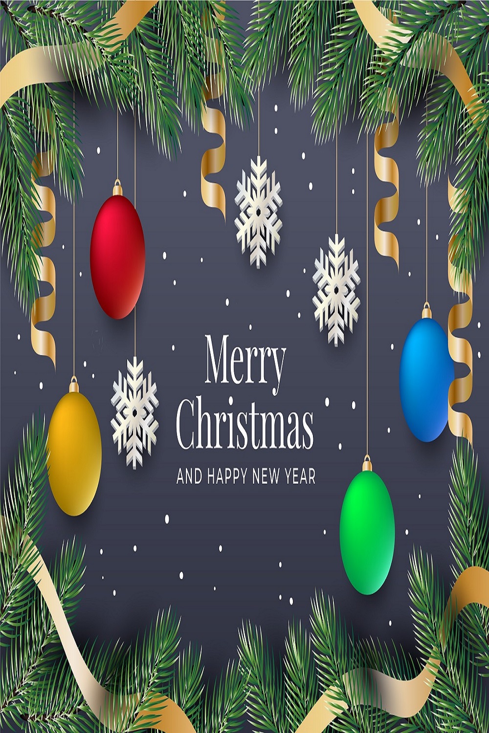 Merry Christmas background pinterest preview image.