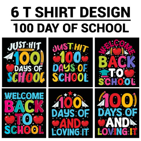 100 DAY OF SCHOOL T SHIRT DESIGN cover image.