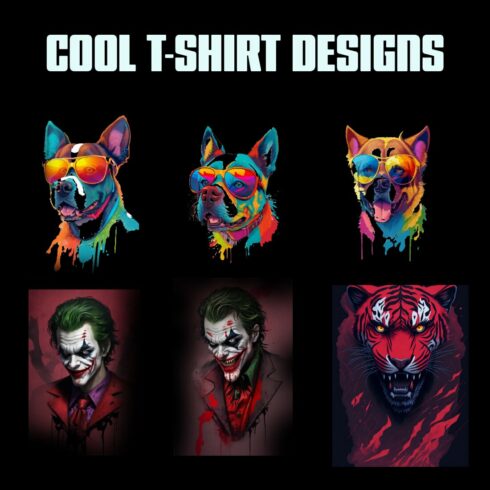 10 COOL T-SHIRT DESIGNS PACK cover image.