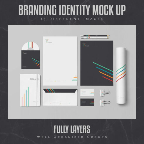 Branding Identity Mock Up cover image.