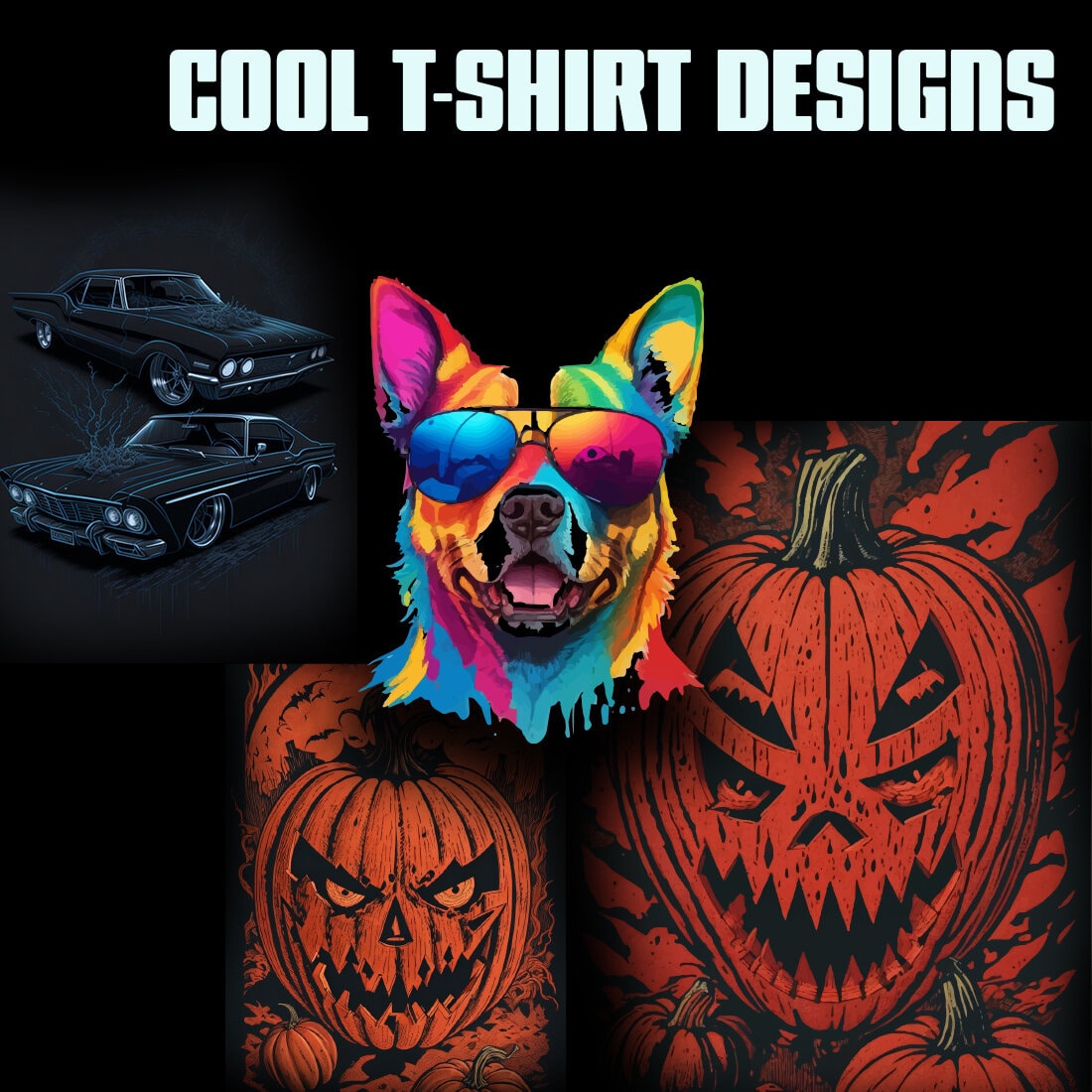 10 COOL T-SHIRT DESIGNS PACK preview image.