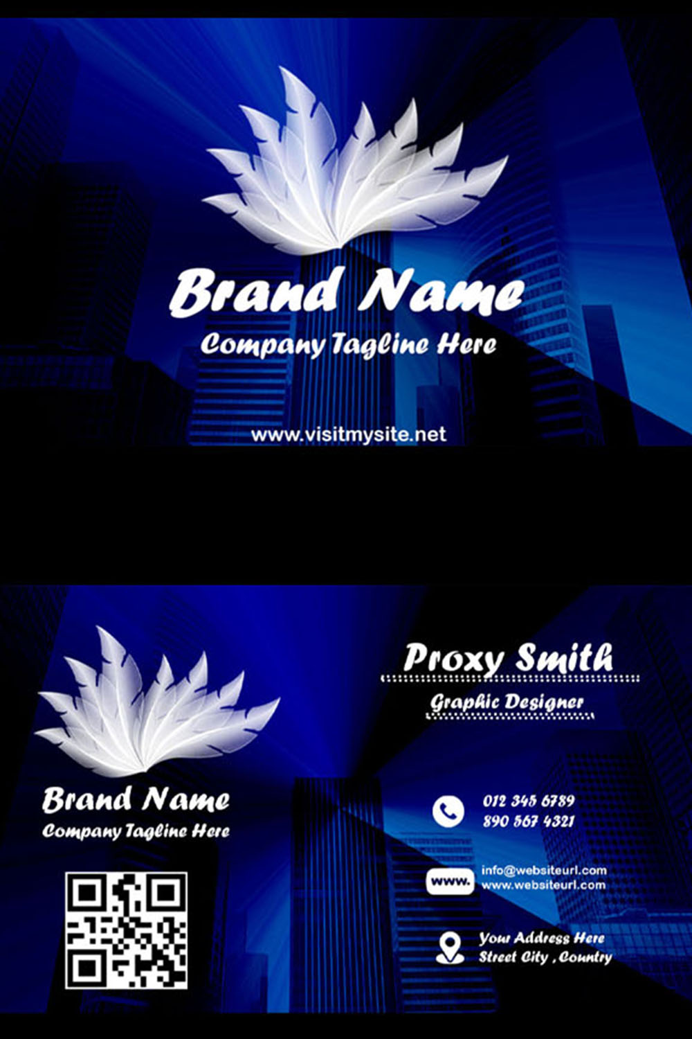 Business Card pinterest preview image.