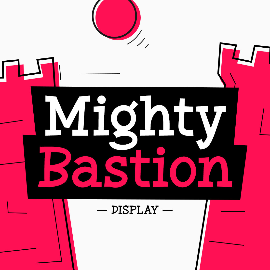 Mighty Bastion - Display Font cover image.