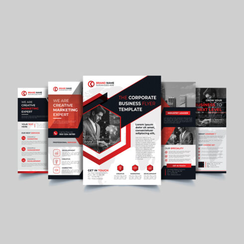 Professional And Creative Corporate Business flyer Template cover image.