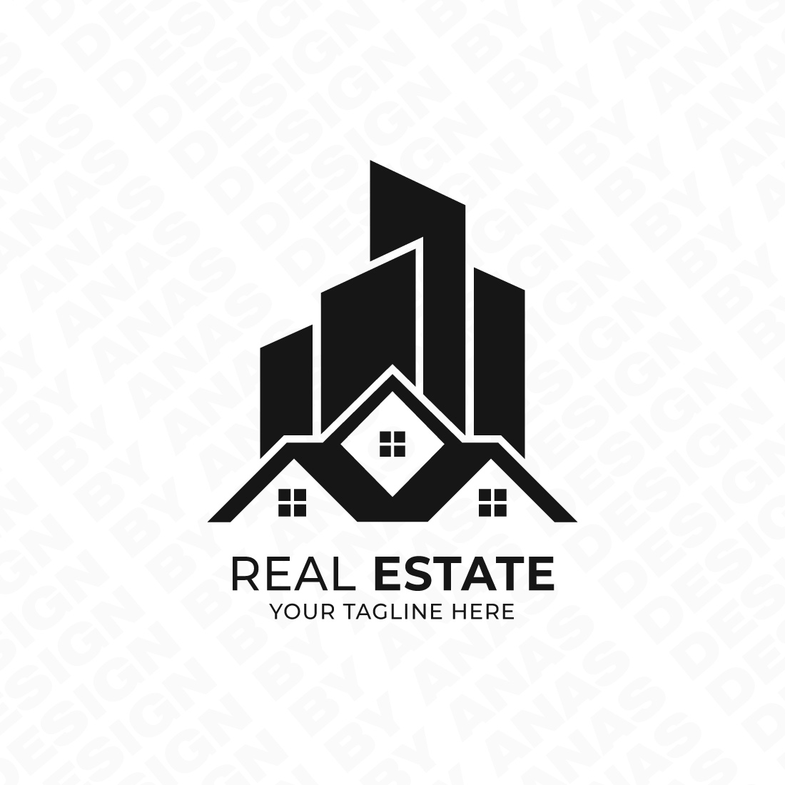 real estate logo black 985