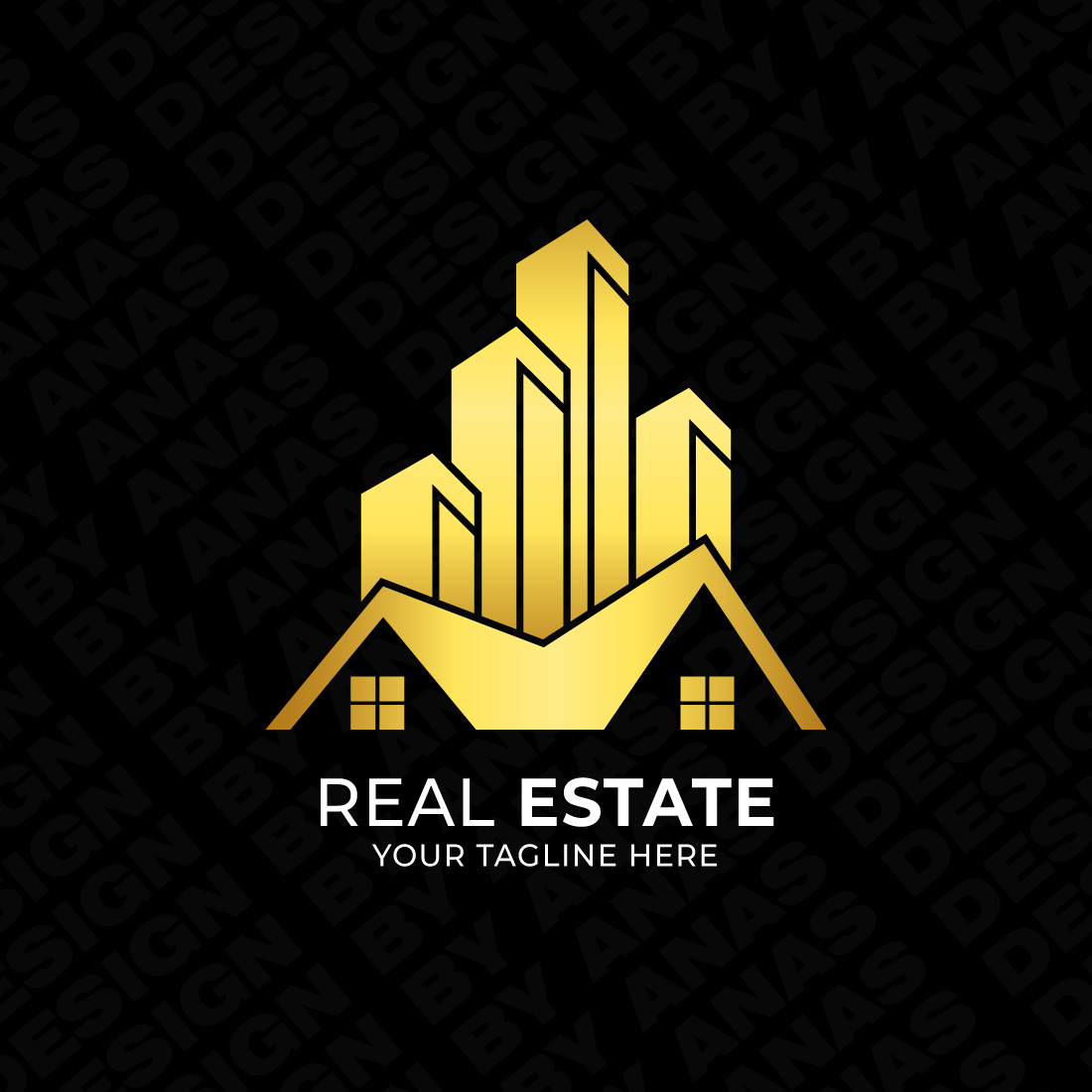 Real Estate Logo Design, Building Logo Template – ONLY $9 preview image.