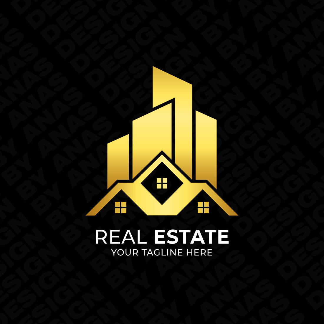 Real Estate Logo Design, Building Logo Template – ONLY $9 preview image.