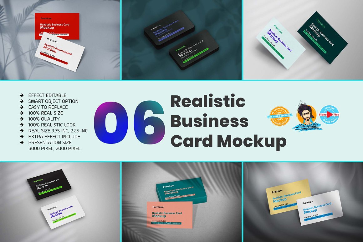 realistic business card mockup 1 266