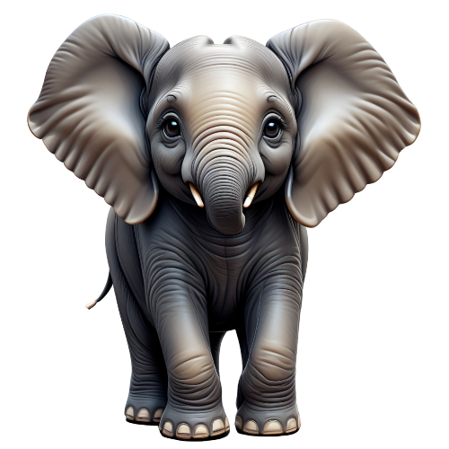 realistic cute elephant 3d model 4 139