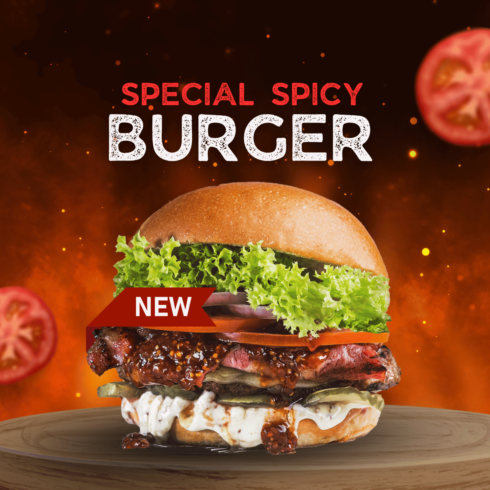Special Spicy Burger cover image.