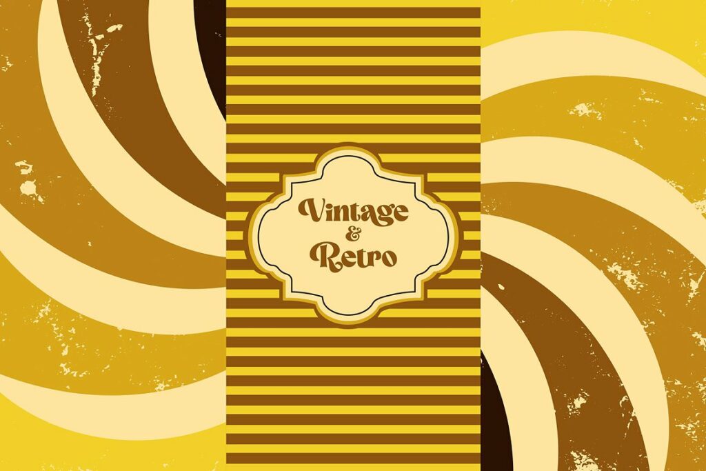 49 Vector Retro Background - MasterBundles