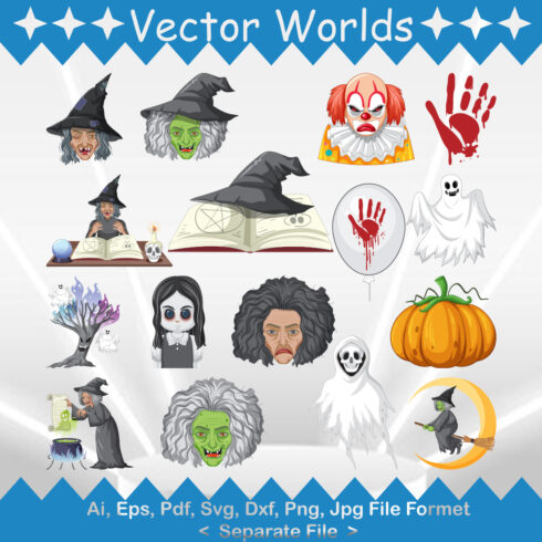 Halloween SVG Vector Design cover image.