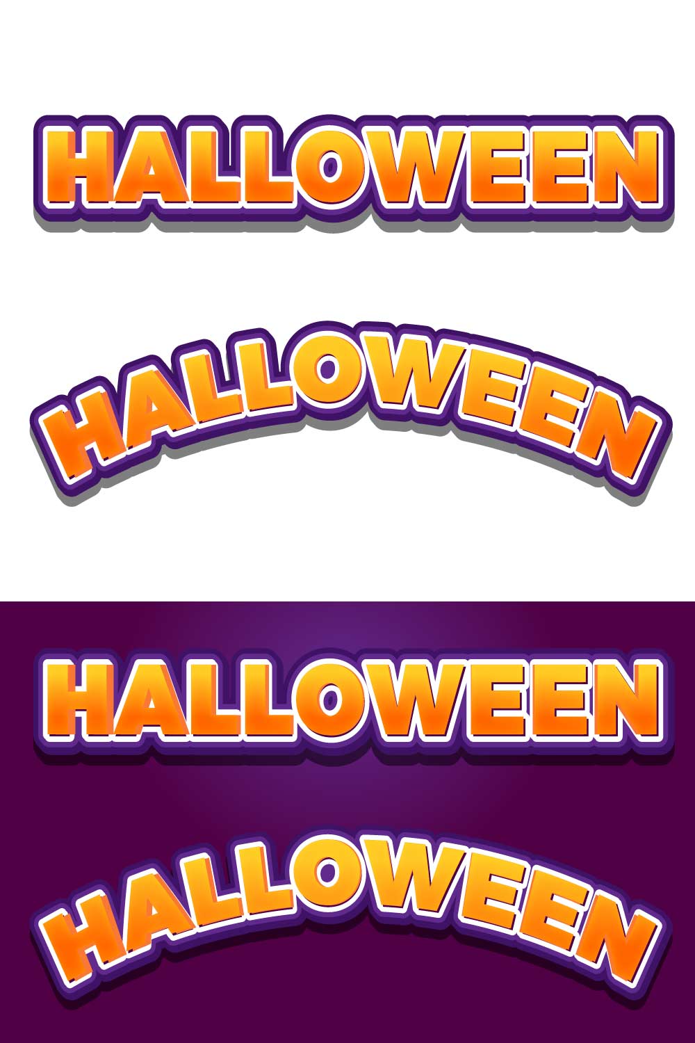 halloween effect logo design pinterest preview image.