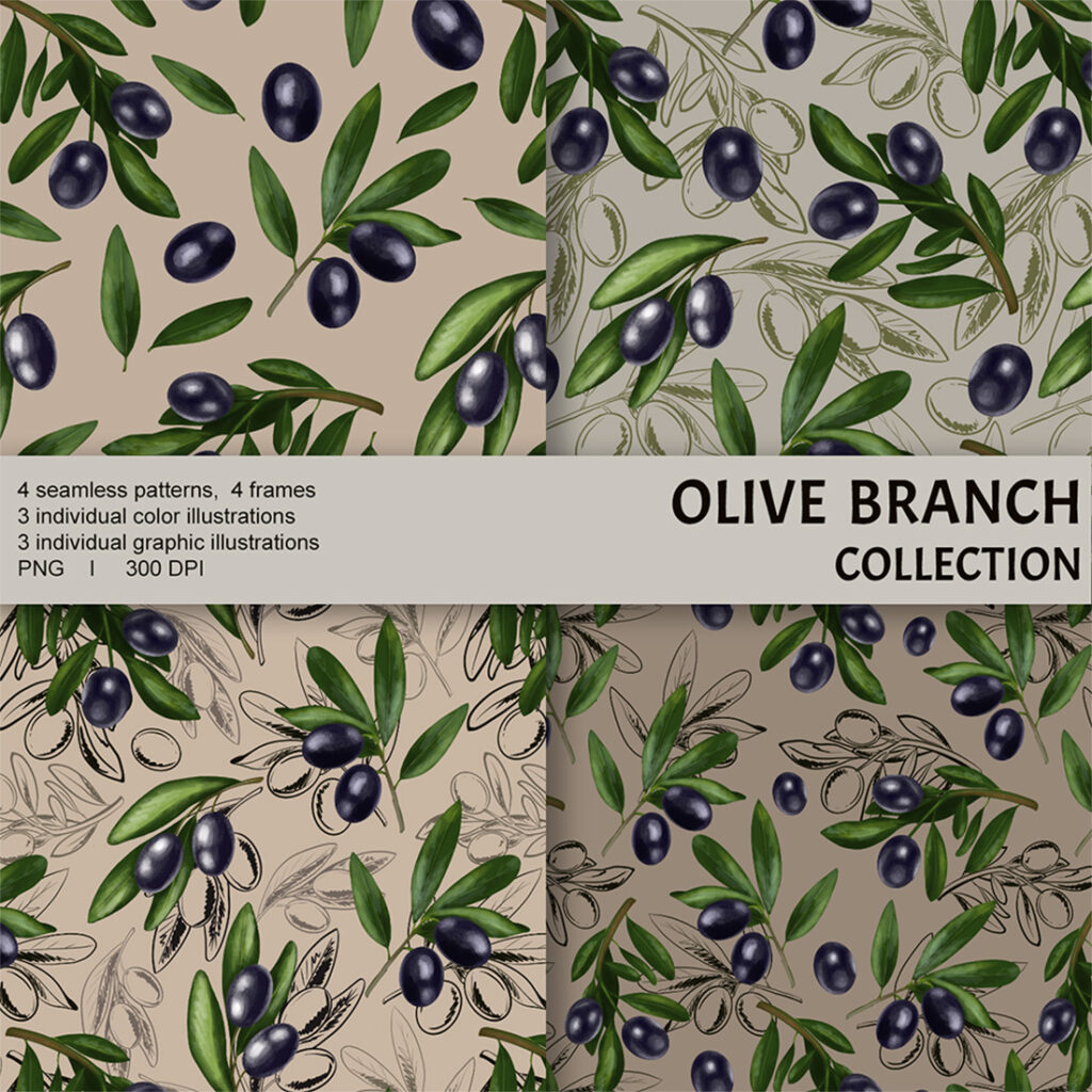 Olive branch collection - MasterBundles