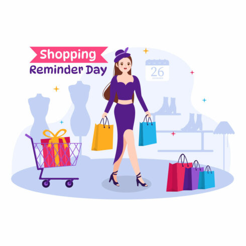 10 Shopping Reminder Day Illustration cover image.