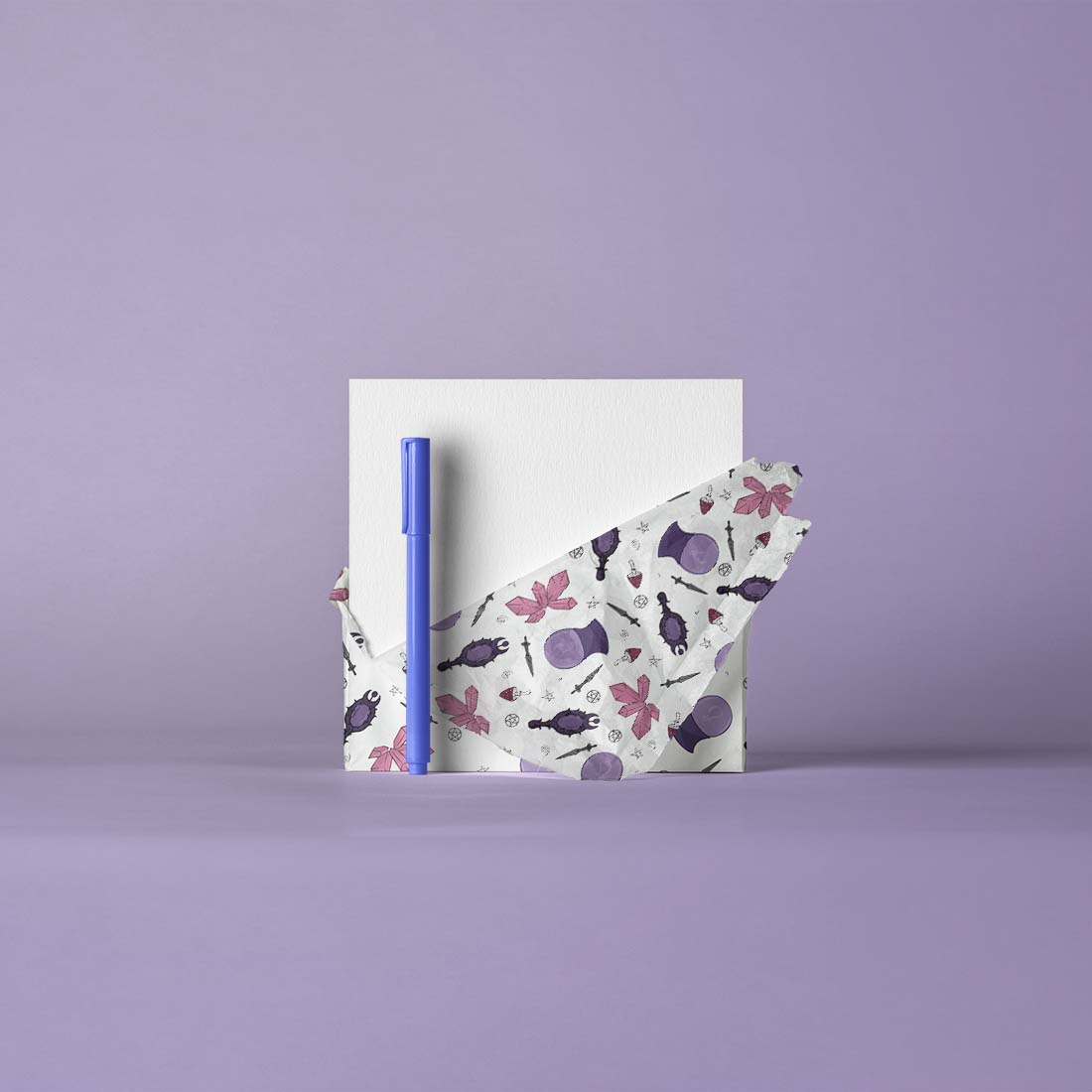 square paper wrapping branding mockup 717