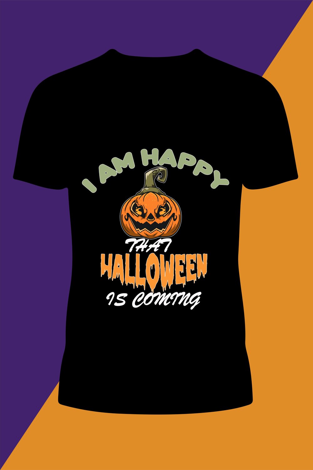 I Am Happy That Halloween Is Coming pinterest preview image.