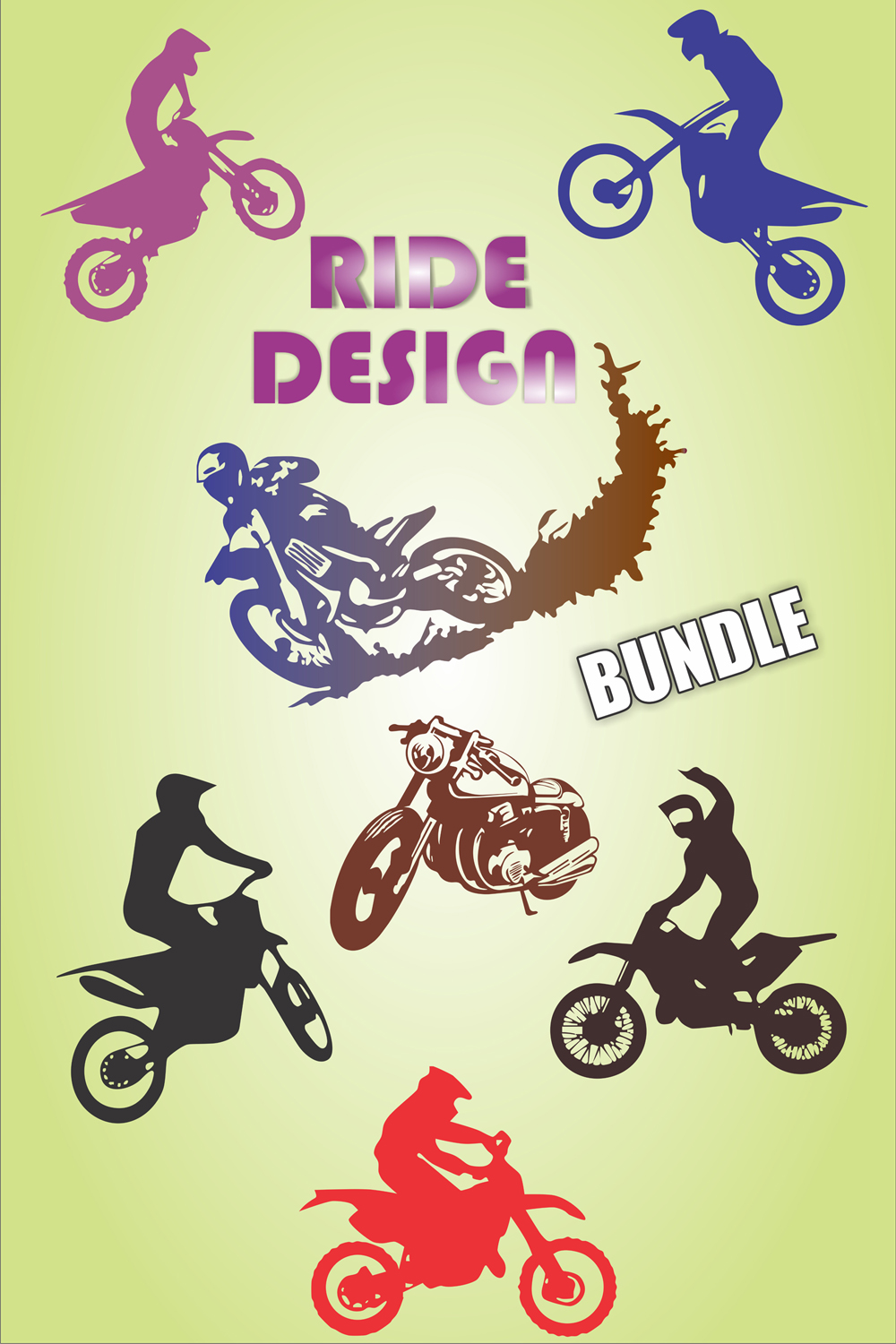 Motorcycle & Gaming T-Shirts Design 2023 High Res pinterest preview image.