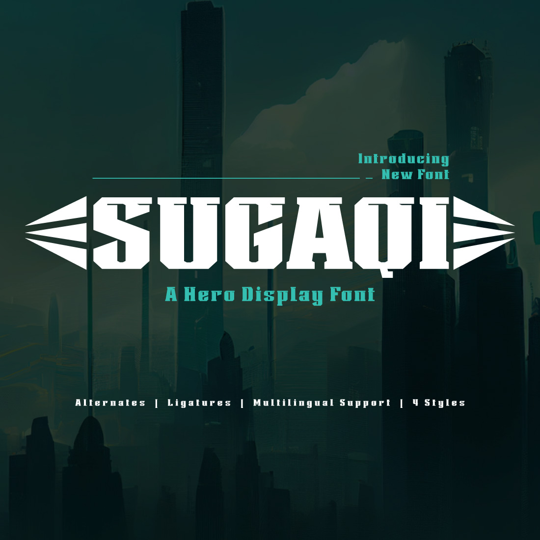 Sugaqi | Display Hero Font cover image.