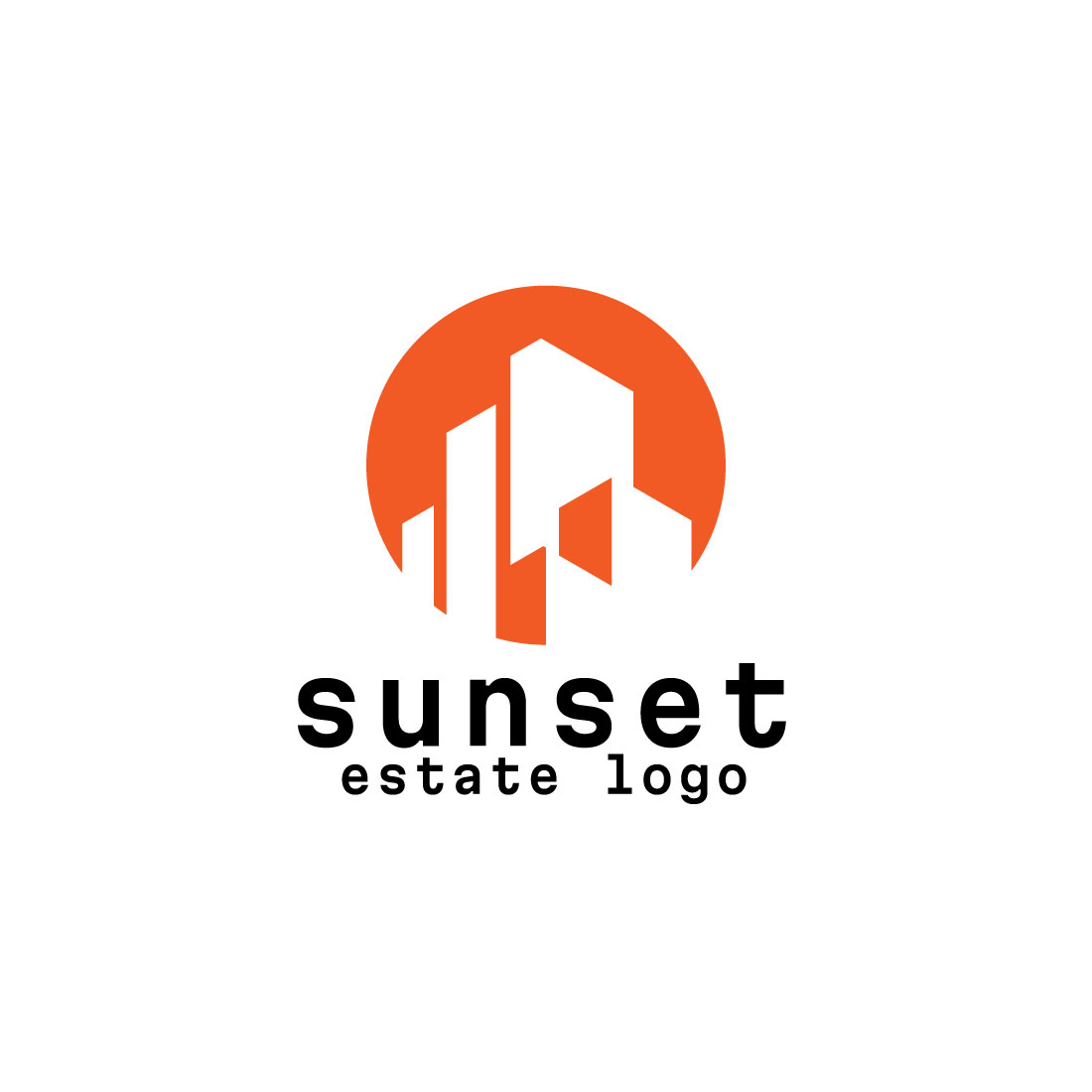Sunset Real Estate Logo preview image.