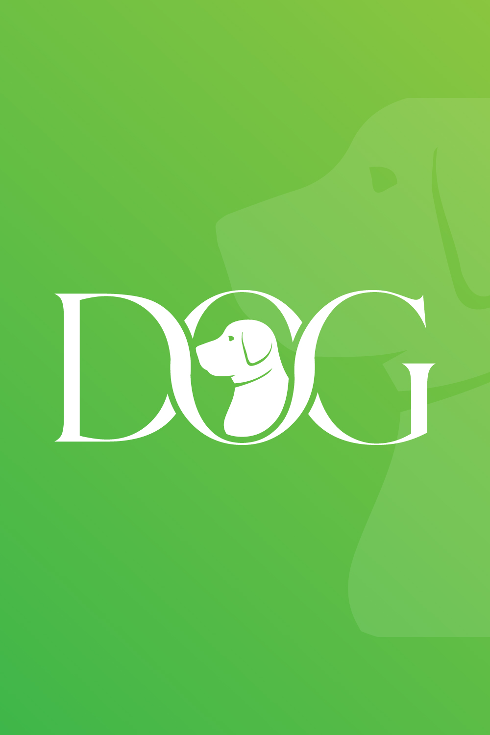 DOG logo pinterest preview image.
