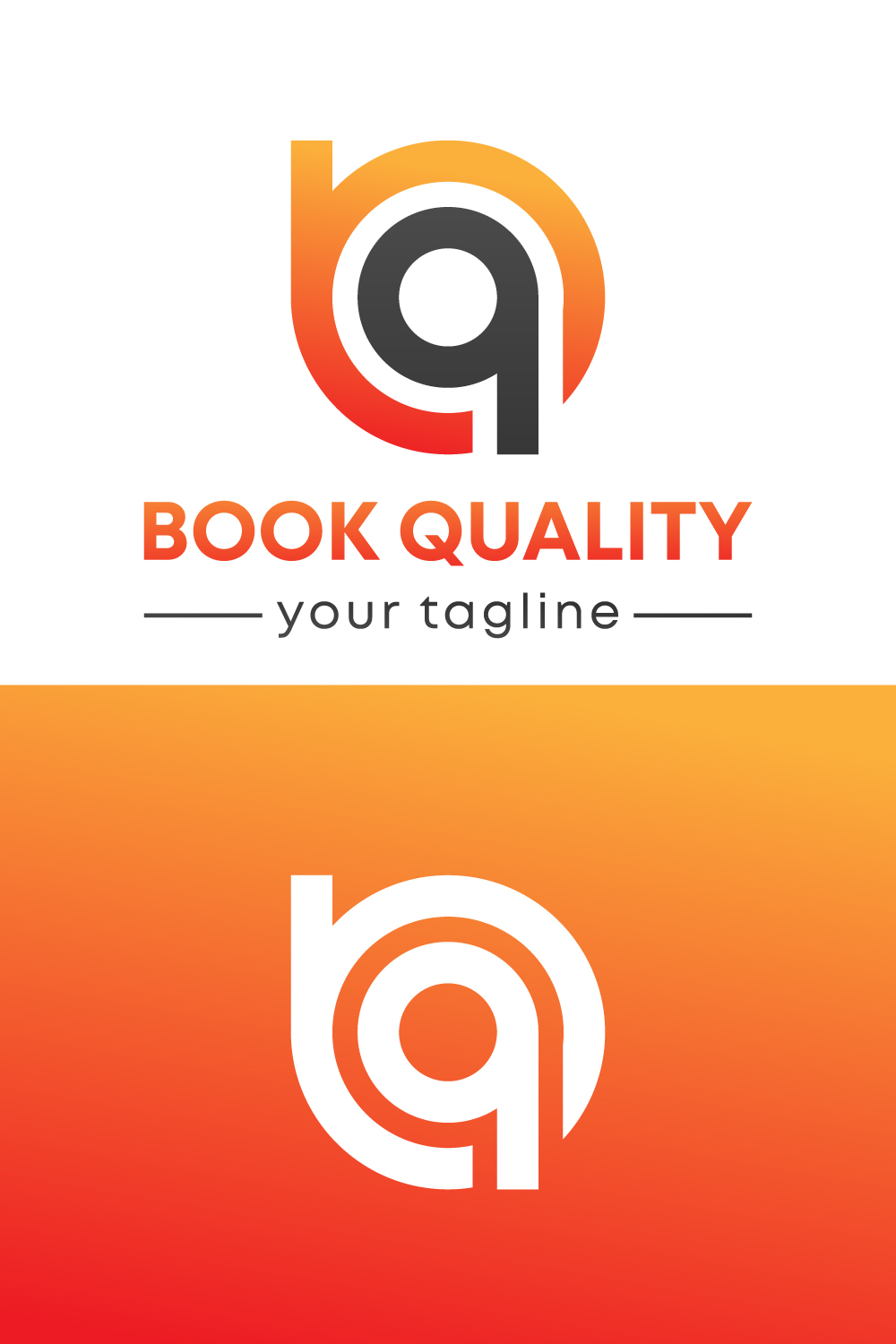 BQ logo design pinterest preview image.