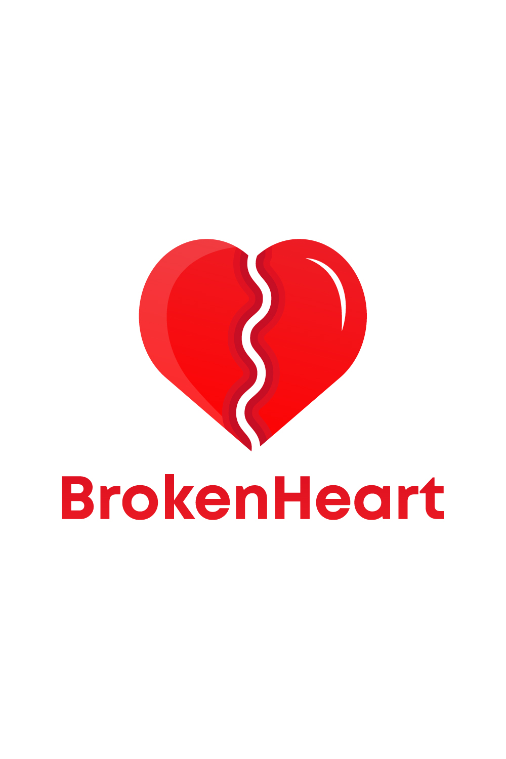 Broken Heart icon pinterest preview image.