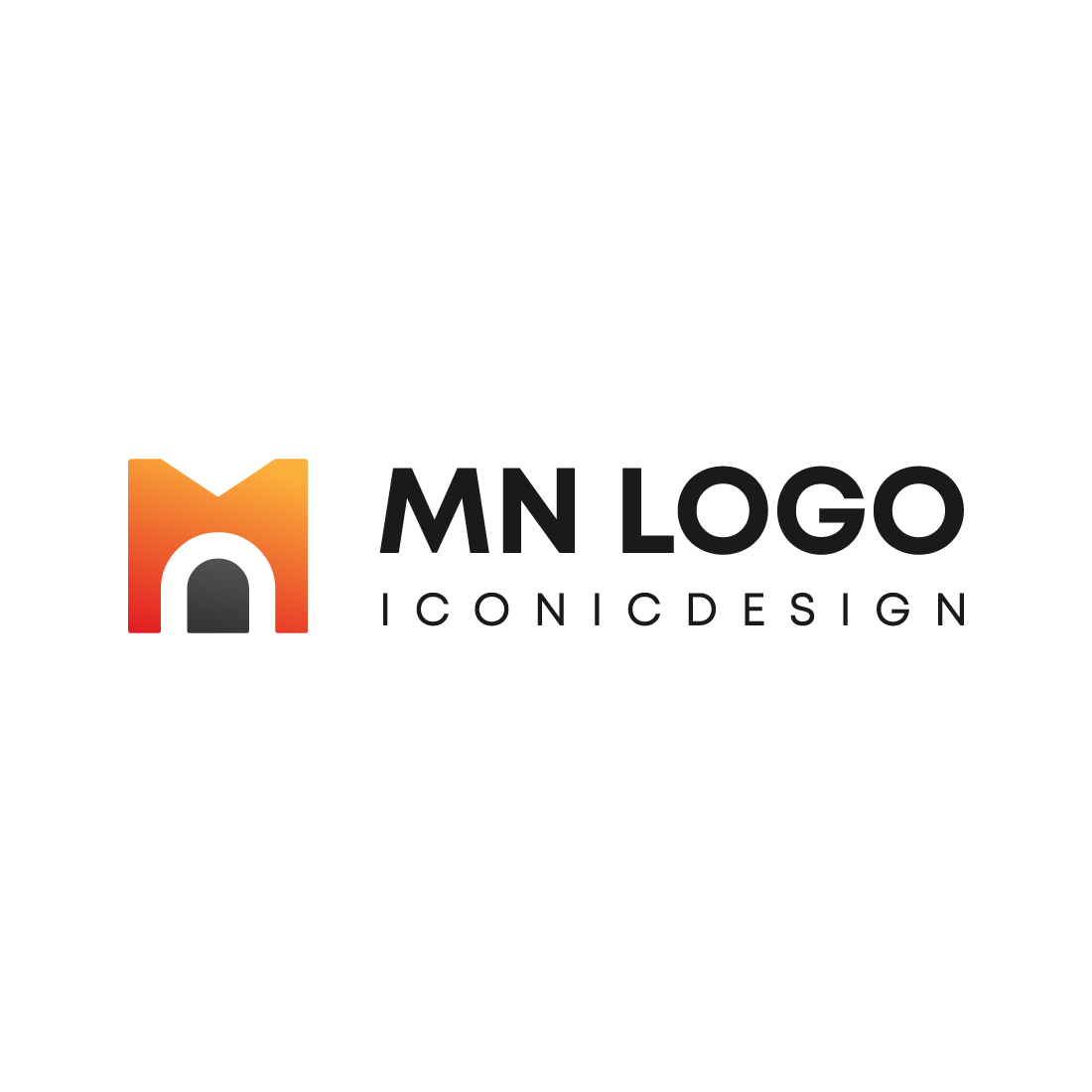 MN logo Design preview image.