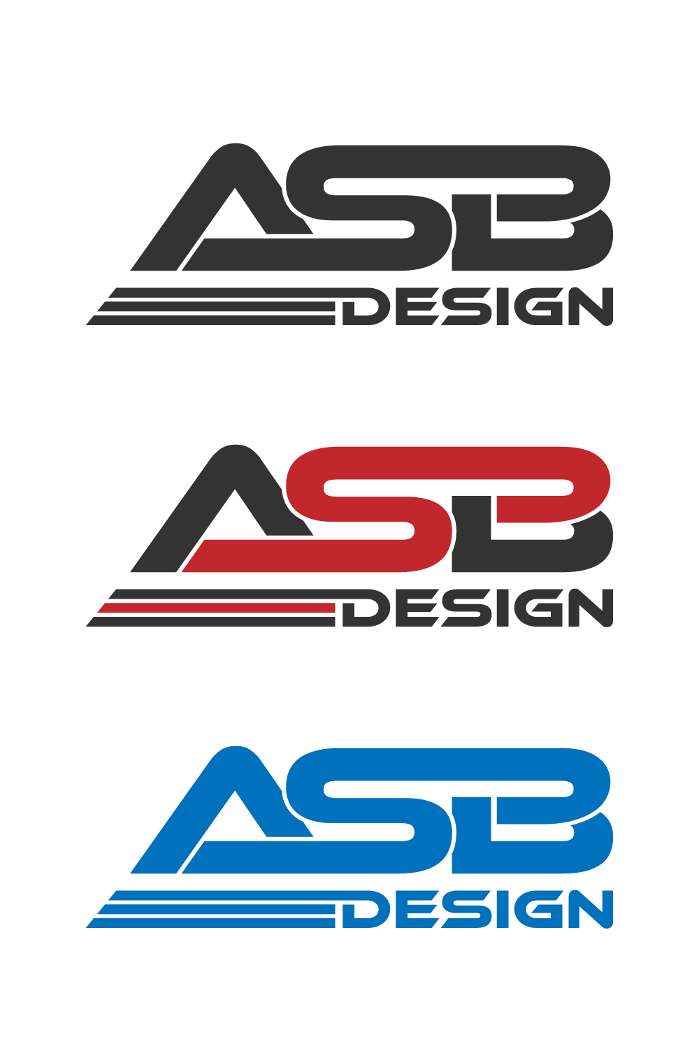 ASB logo design pinterest preview image.
