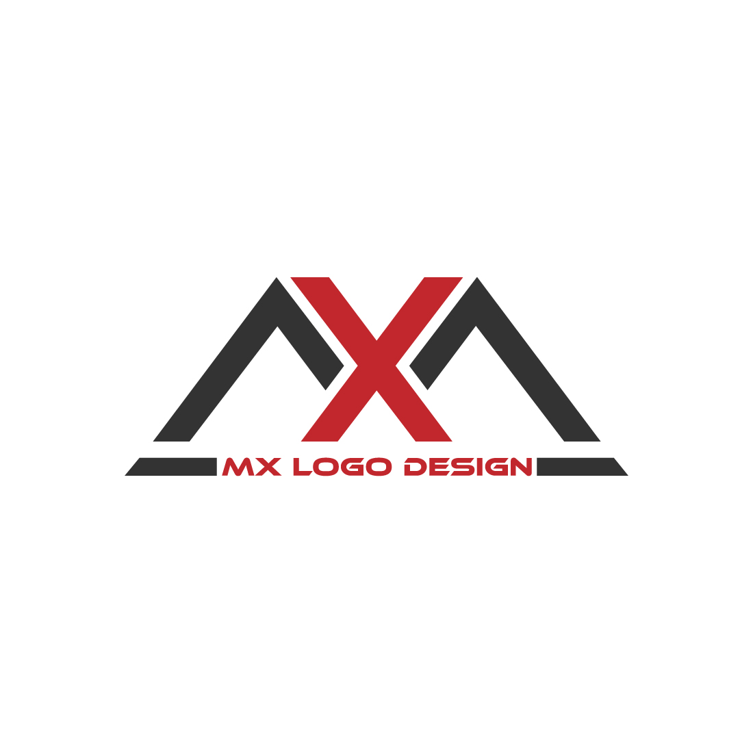 MX logo design preview image.