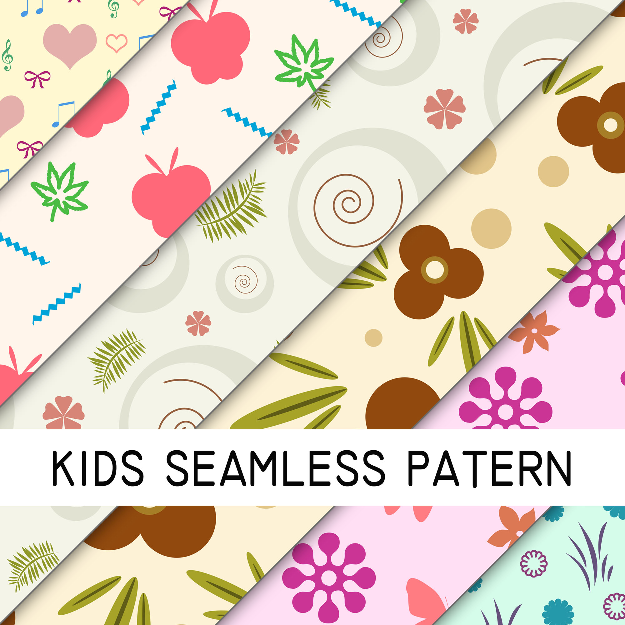 seamless pattern texture for gift wrapping & kids room decor preview image.