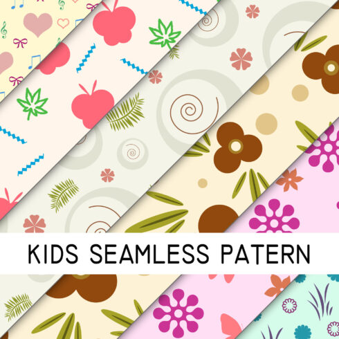 seamless pattern texture for gift wrapping & kids room decor cover image.