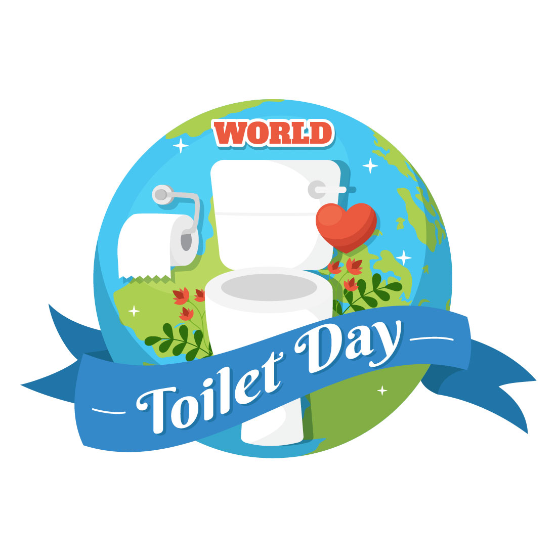 11 World Toilet Day Illustration cover image.
