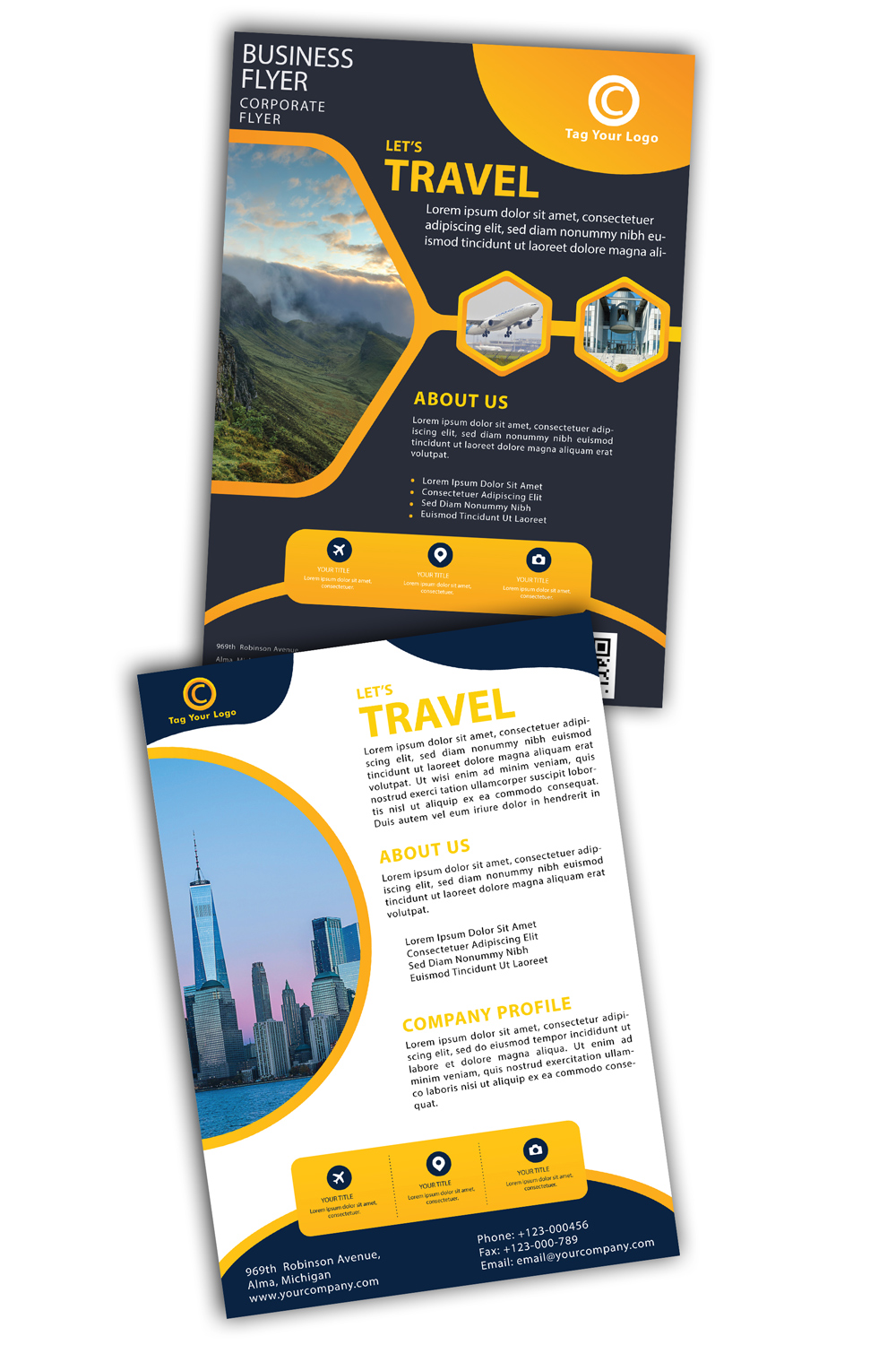 Traveling Flyers pinterest preview image.