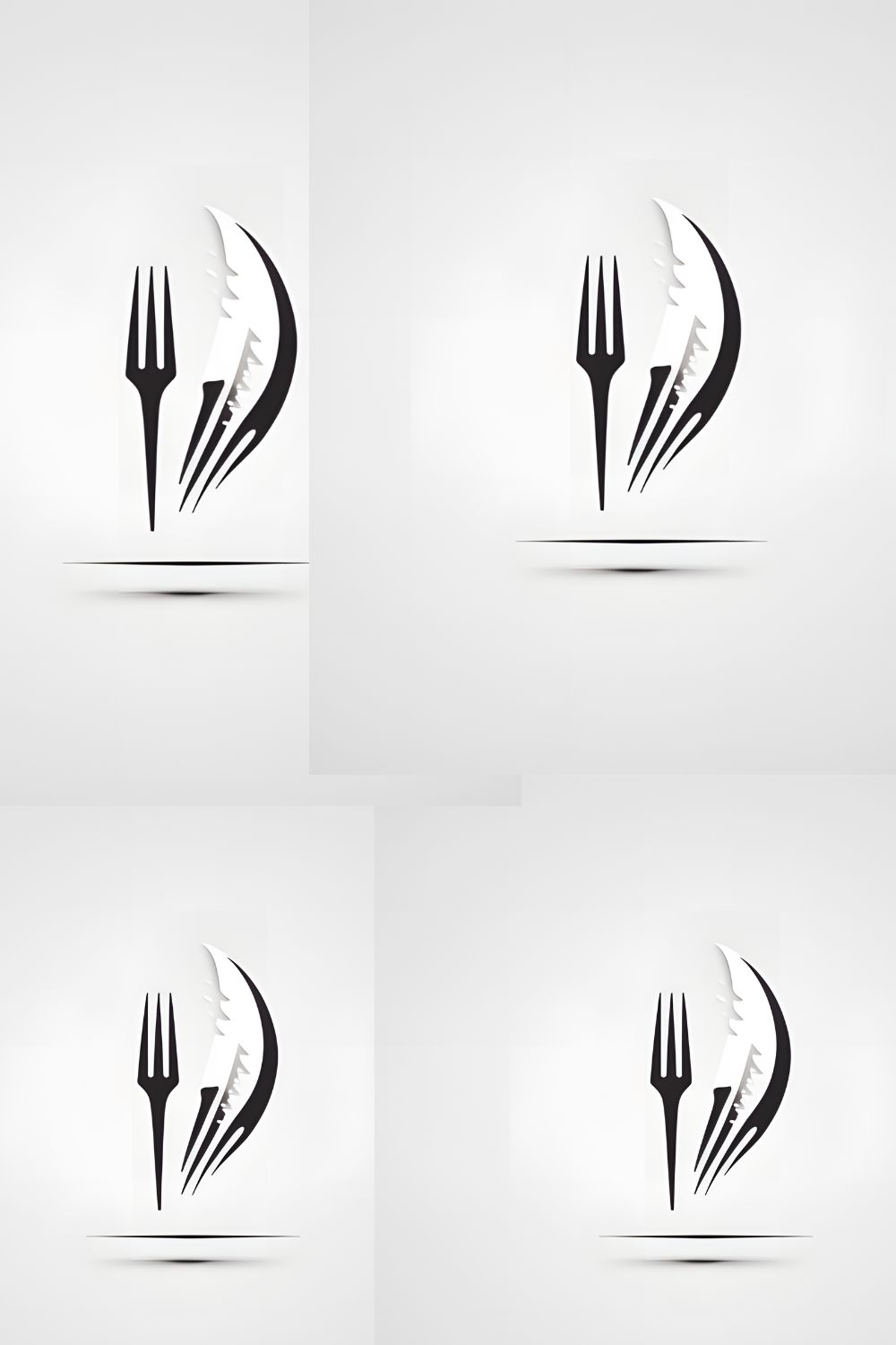 Cutlery Logo pinterest preview image.