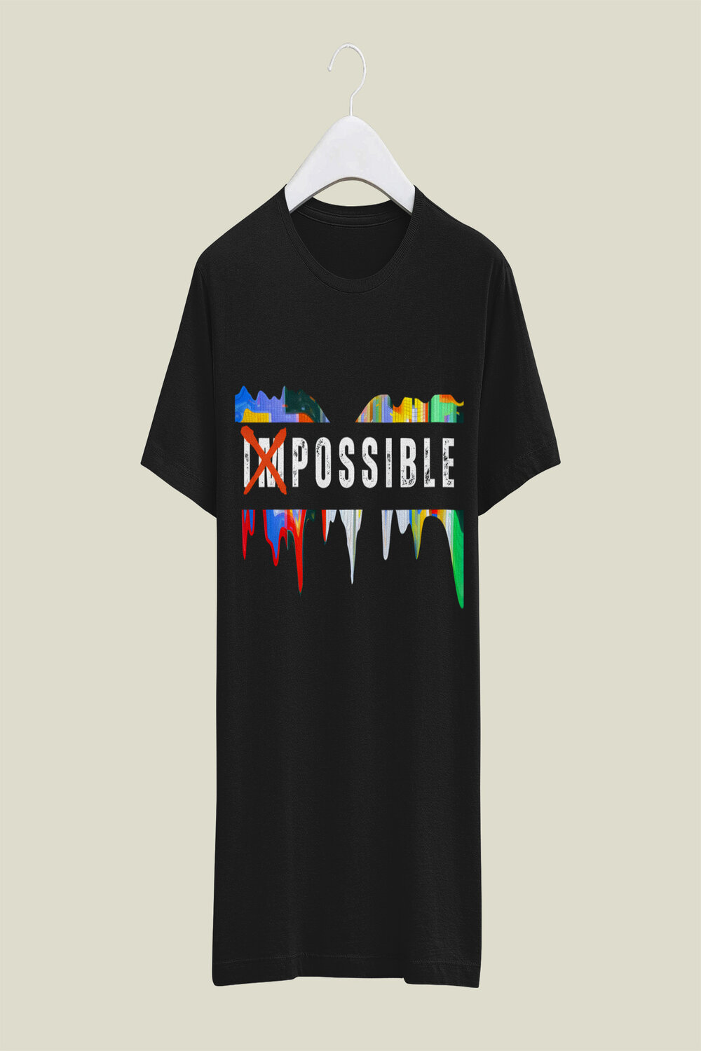 IMPOSSIBLE Amazing, Premium t-shirt design pinterest preview image.