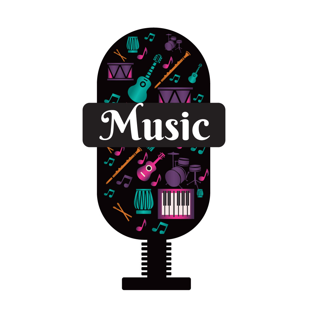 music logo preview image.