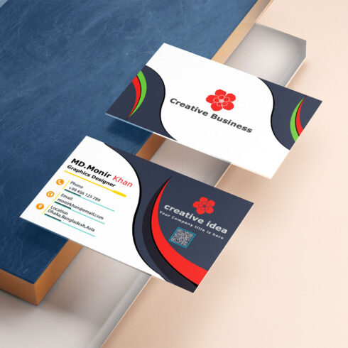 Premium Ultra Modern Business Card Design cover image.