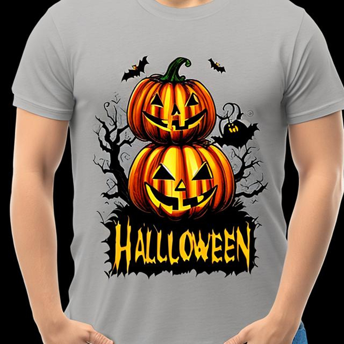 4 beautiful halloween t-shirt desing preview image.