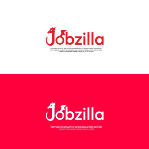 Lettermark Logo Jobzilla cover image.