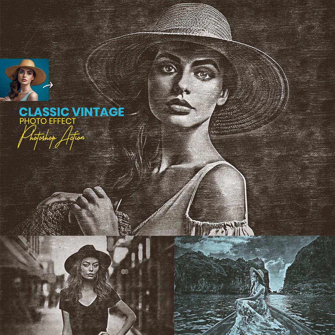 Classic Vintage Photo Effect cover image.