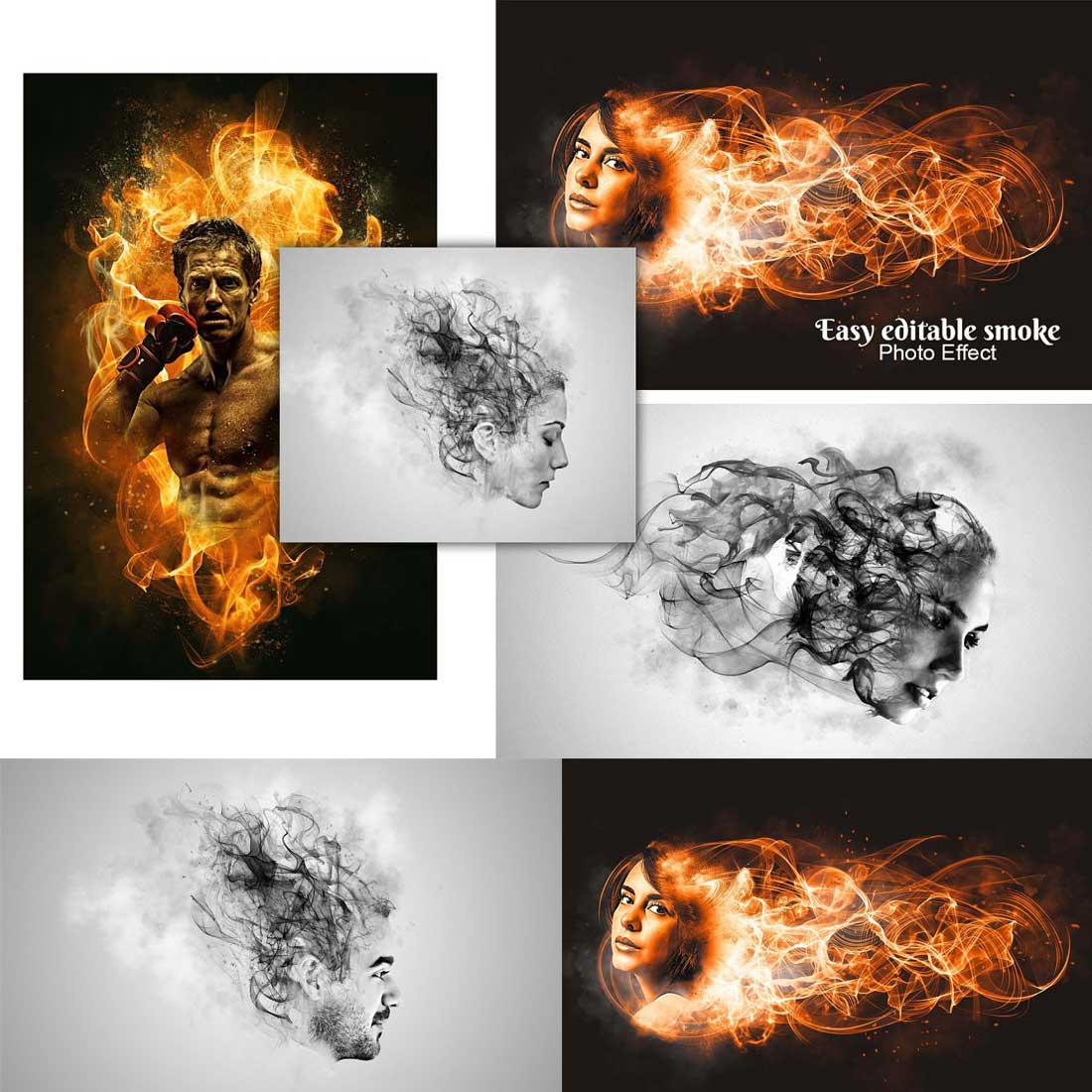 Easy Editable Smoke Photo Effect cover image.